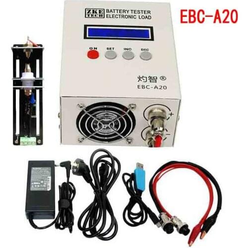 Battery capacity tester lithium lead acid lithium iron ternary 5A charge 20A discharge instrument With test stand