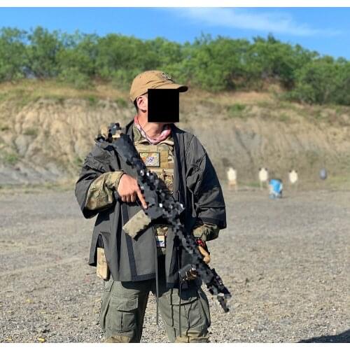 Outdoor tactical embroidery shirt blouse blouse cape training coat