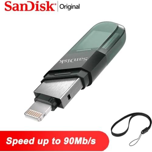 SanDisk USB Stick IPhone OTG Flash Memory USB Pendrive 64GB Usb Flash Drive 128GB Key Usb 32GB 256GB Usb Memory Para IPhone IPad