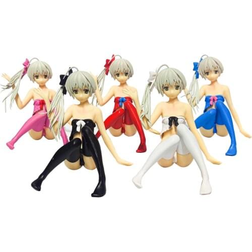 In solitude, where we are least alone Kasugano sora figure Anime Swimsuit 5 colors sitting position PVC Action Figure Collecti
