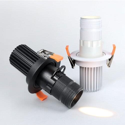 Recessed LED Ceiling Spotlight 10W 15W 20W Adjustable Focus Zoom LED Ceiling Downlight For Bedroom Dining Living Room Bar Cafe