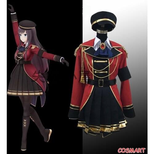 YouTuber VTuber Overidea Shiki SJ Kyouka HQ Uniform Cosplay Costume Halloween Party Suit For Women Custom Made 2021 NEW