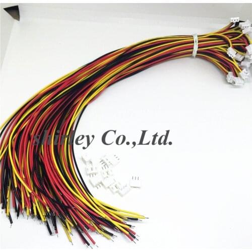 10 SETS Mini Micro JST 2.0 PH 3-Pin Connector plug with Wires Cables 300MM