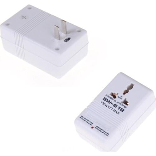 110V To 220V Step Up Down Voltage Converter 100W Watt Transformer Travel Socket