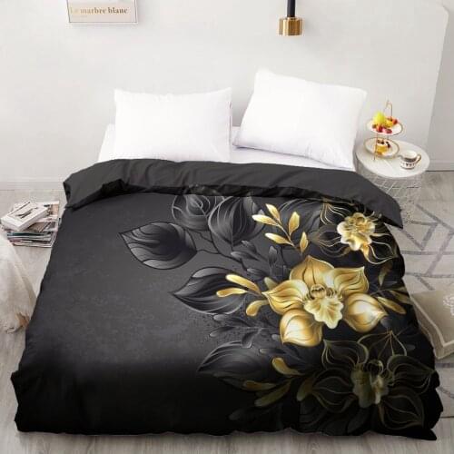 3D HD Printing Custom Duvet Cover Comforter/Quilt/Blanket case Single Double King Bedding 180x210 140x210 Rose Bedclothes