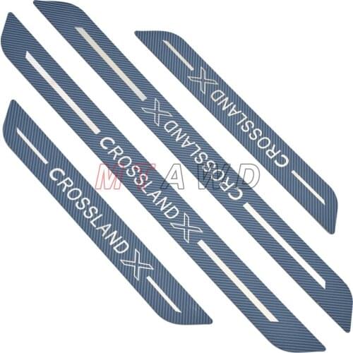 For Vauxhall Opel Crossland X Accessory 2021 2020 2019 2018 Stainless Car Door Sill Kick Scuff Plate Protector Trim Cover Pedal
