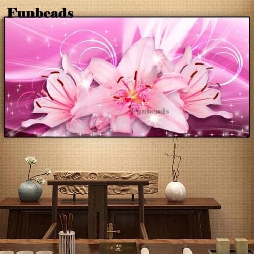 5d Diy Diamond Painting Orchid Pink flower diamond painting cross stitch mosaic embroidery diamond round square stones