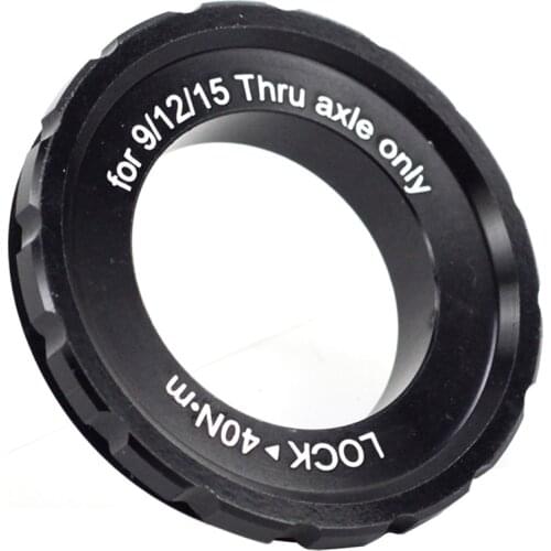 SILVEROCK Center Lock Disc Brake Hub Rotor Lockring For 9mm 12mm15mm Axle CenterLock Cover Ring