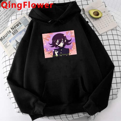 Danganronpa Monokuma Mikan Tsumiki hoodies men plus size 2021 hip hop y2k aesthetic men pullover graphic Oversized