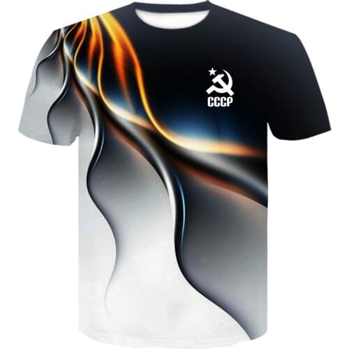 2021 Summer CCCP Russia T-shirt Male Soviet Union Soviet Mens Short Sleeve T shirt Moscow off white tshirt harajuku t-shirt