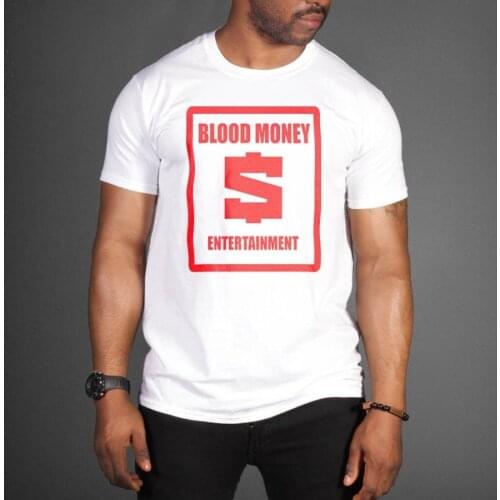 BLOOD MONEY ENTERTAINMENT t-shirts BY THE leisure GAME cotton T-shirt O neck t-shirts wholesale men and women