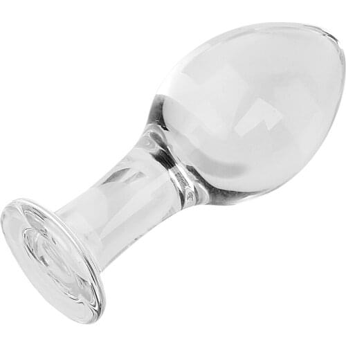 Crystal Dildo Prostate Massage Female Male Masturbation Anal Plug Bead Sex Toys for Women Men Gay Large Glass Butt Plug