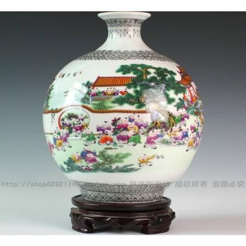 Jingdezhen ceramic vase ceramic pomegranate bottle wedding gifts home decoration