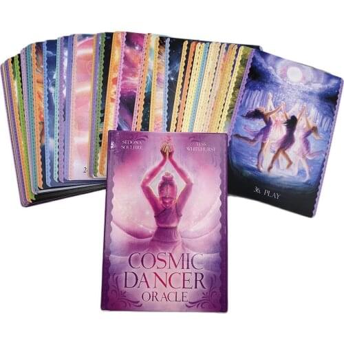 Cosmic Dancer Oracle Cards Family Party Witch Mysterious Divination Fate Gameplay Tarot Deck Board Game Entertainment Playing