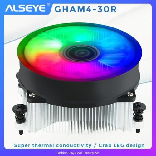 ALSEYE Heatsink CPU Cooler with 90mm 3pin Fan Single RGB 2400RPM for AMD AM4 Socket