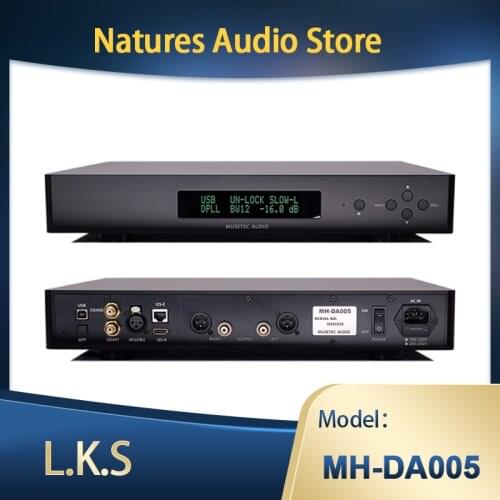L.K.S Audio MH-DA005 HIFI Decoder Dual ES9038pro PCM384KHz DSD512 LKS DA005 DAC IIS Digital-to-Analog Converter Flagship