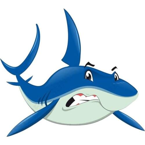 Hot Sell Creative Car Sticker Animal Shark Body Vinyl Motorcycle Sticker Window Stickers Sunscreen Anti-UV PVC