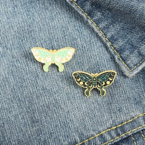 Cartoon Fashion Insect Series Brooch Color Butterfly Alloy Model Exquisite Brooch Neutral All-Match Badge Accessories Ins Style