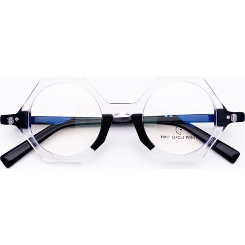 Belight Optiacl Acetate Irregular Shape Glasses Frame Men Women Prescription Eyeglasses Retro Optical Frame Eyewear HP219