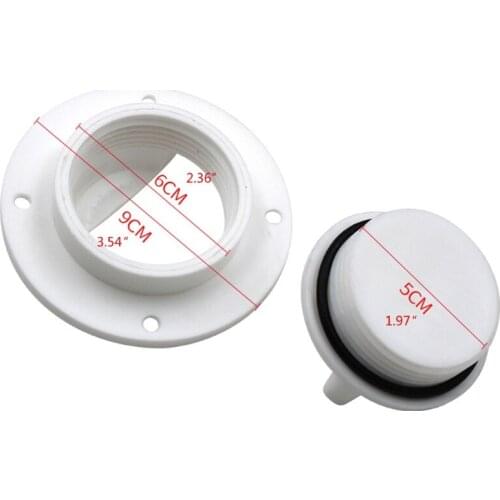 N0HF Universal Boat Plumbing Fittings 9cm Outer Diameter Marine Drainage Water Plug Universal Yacht Water Cover