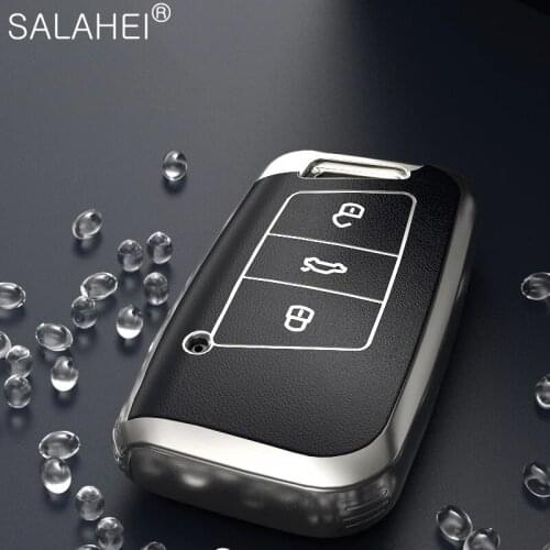 2021 New TPU Smart Full Key Case Cover For VW Volkswagen Skoda Superb Magotan Passat B8 A7 Golf 1Pcs Accessories Protector Shell