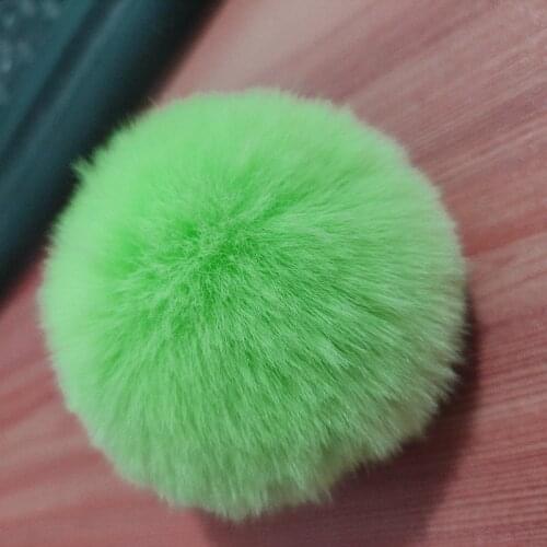 FUYIER New Soft Pompon Faux BeaverRabbit Fur Ball DIY Jewelry Parts Making Pendant For Chain Curtain Tassel Handmade Crafts Gift