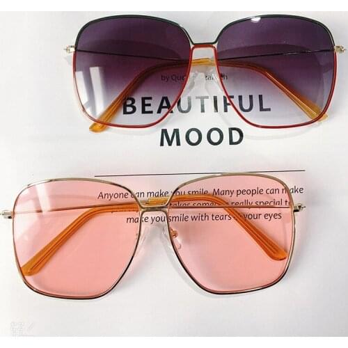 Oversized Square Sunglasses Men Women UV400 Sun Glasses Male Driving Stylish Luxury Brand Designer Female Shades