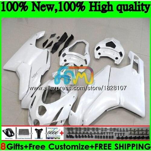 OEM Body For DUCATI 749R 999R 749S 999S 749 Gloss white 999 05 06 Bodywork 79BS.38 749-999 CC 749 999 S R 2005 2006 Fairing kit