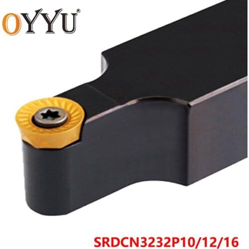 OYYU SRDCN 32mm SRDCN3232P10 SRDCN3232P12 Carbide Inserts Shank SRDCN3232P16 Turning Lathe Tool Holder Cutting Arbor CNC