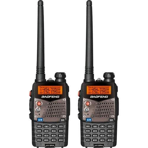 2PCS Baofeng UV-5RA Walkie Talkie Dual Brand UHF 400-520MHz VHF 136-174 CB Radio 5W 128CH VOX Flashlight Portable FM Transceiver