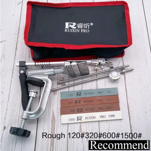 RUI XIN Metal Material knife sharpening system Sharpening stone With stones new RUIXIN 4 generations Fixed angle sharpener HOT
