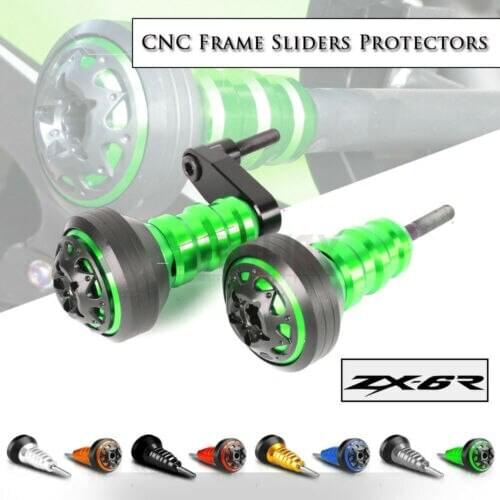 Motorcycle Carved Falling Protection Frame Slider Fairing Guard Crash Pad Protector For KAWASAKI Ninja ZX-6R ZX6R 2004-2008