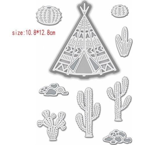 Sirius Primitive tribal tent Metal Cutting Dies Stencils Template for DIY Scrapbooking Embossing Paper Cards Album Making Craft