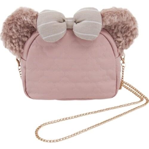 Disney Friends of Duffy Lovely Pink ShellieMay PU Bag Kawaii Anime Loli Single Shoulder Bag Funny Cute Gifts for Kids Girls