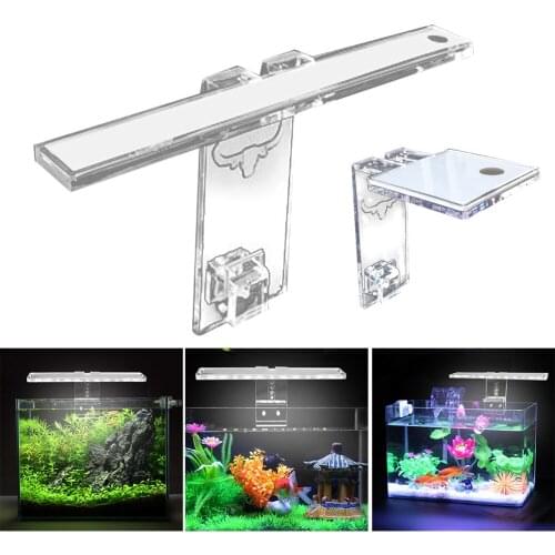 LED Aquarium Lamp Plant Light Fits Tanks 3-8MM Thickness Aquatic Lamp Aquarium Bracket Light SUB Sale