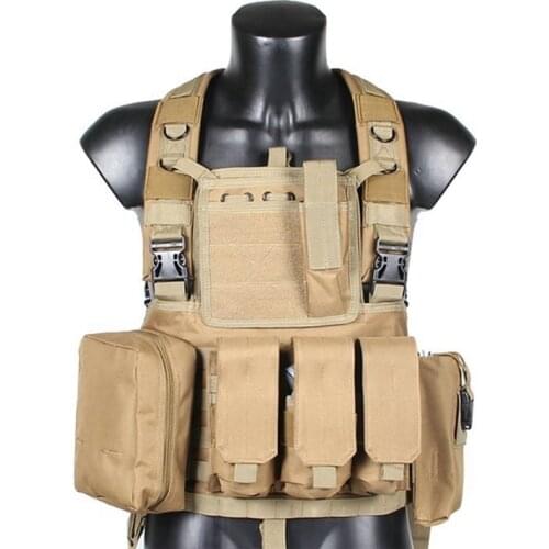 Tactical Chest Rig Bag Molle Airsoft Military Vest Harness Paintball Carrier Chest Vest with Magazine Pouch Hunting Accessories