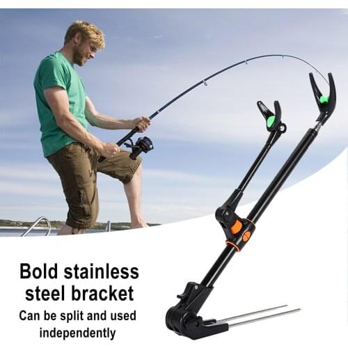 1.7m/2.1m/2.4m Telescopic Fishing Bracket Rod Holder Y-Shape Bracket Support Stand Foldable Angler Gadget For Pole Fishing Tool