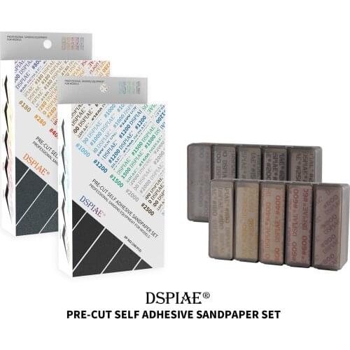 DSPIAE Containing Storage Boxes SP-S PRE-CUT SELF ADHESIVE SANDPAPER SET