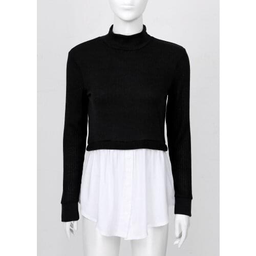 Inhzoy Women Autumn Winter Knit Jumper Tops Turtleneck Pullovers Sweaters Shirt Long Sleeve Harajuku Casual Loose Sweater Girls