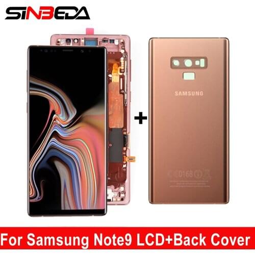 Super AMOLED 6.4'' LCD Display for Samsung Galaxy Note 9 N960 N960F LCD Touch Screen Digitizer Assembly Repair with Back Glass