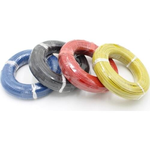 10M 18 20 22 24# 26 28 30 AWG Heatproof Soft Silicone Wire Ultra Flexible Test Line High Temperature Connect Cable For RC Model