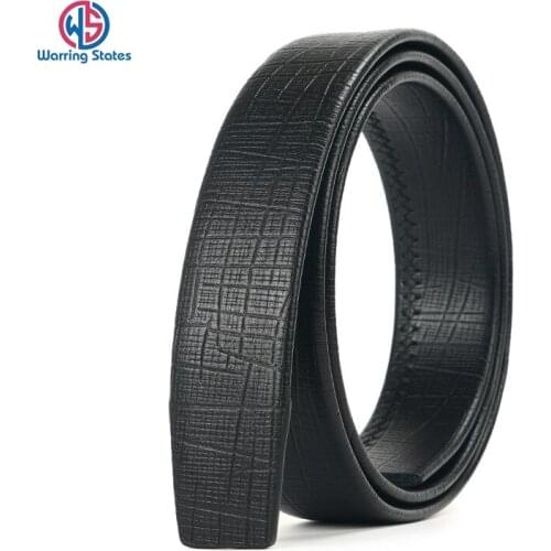 100% Pure Cowhide Belt Strap Without Buckle Genuine Leather Belts Automatic Buckle Belt for Men High Quality Belt