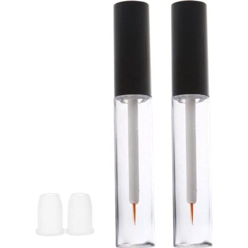100pcs 10ml Empty Plastic Eyeliner Tube Container Refillable Eyelash Growth Oil,Mascara, Eye Gloss Liquid Tube Bottle