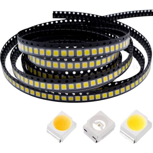 100Pcs 1210 3528 White Red Blue Purple SMT SMD Lamps Bead Highlight Light-Emitting 2.0~3.6V 390-625nm Ultra Bright Diodes PLCC-2