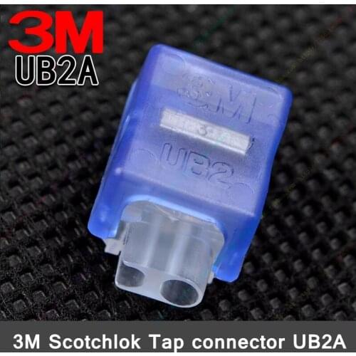 100 pcs Original 3M Scotchlok UB2A K4 Double knife Bridge terminal fast Connector Bus bridge quick connecteur 0.4-0.9mm