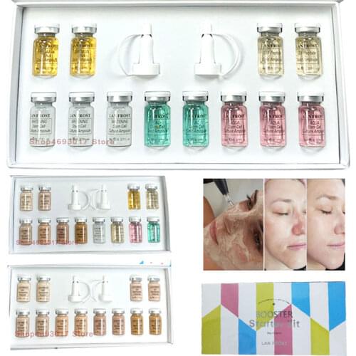 12pcs Ampoule BB Cream Glow Stayve Mixing Makeup kit Anti-aging Serum Meso White Brightening Natural Microneedle serum Treatment