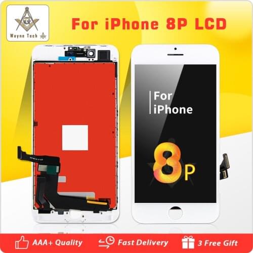 50 PCS Grade AAA+++ For iPhone 8 8Plus LCD With 3D Force Touch Assembly Screen Replacement Display No Dead Pixel Great Quality