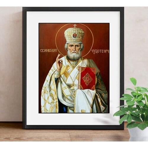 Diamond Embroidery Religion Painting Needlework Craft Mosaic Pictures of Rhinestones Icon Religions Items Home Decoration