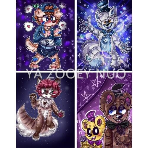 New 5D Daimond Painting Cartoons animal Full 5d Diy Diamond Embroidery Cross-stitch Rhinestone mosaic Child birthday gift P1015