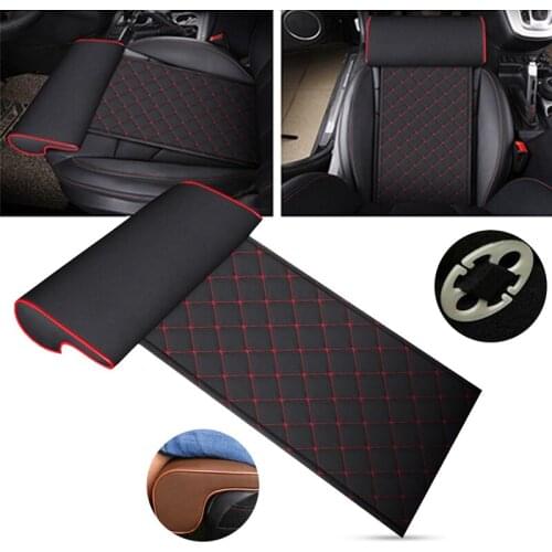 Automobile Seat Leather Leg Pad Support Extension Mat Soft Foot Support Leg Leather Cushion Knee Pad Memory Universal